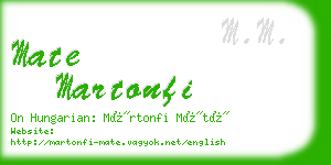 mate martonfi business card